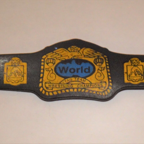 Vintage Jakks WWF BCA Classic Tag Champion Title Belt Accessory For Wrestling Figure WWE