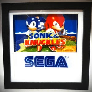 Sonic The Hedgehog 3d Shadow Box Sonic & Knuckles Menu Screen
