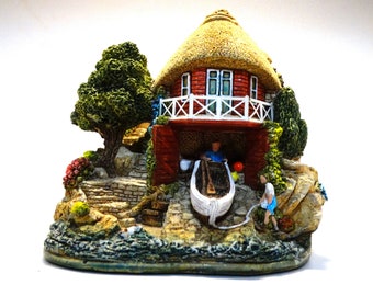 Vintage Lilliput Lane Boxed with Deeds The Cats Whiskers Cottage