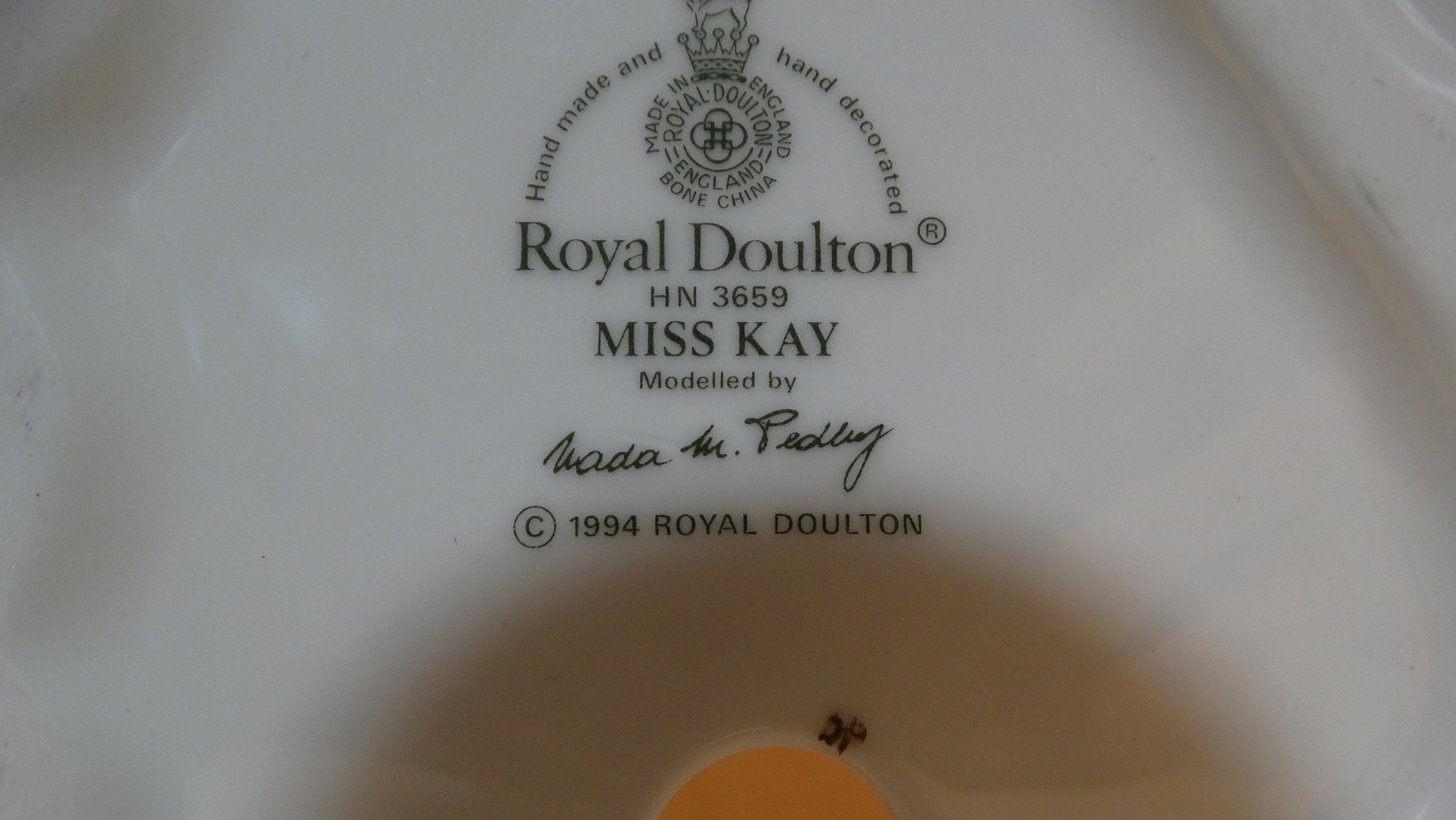 Vintage Royal Doulton Miss Kay HN3659 Figurine Rare - Etsy