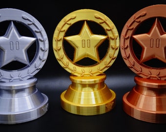 Mario Star Trophy tournament Choose Gold, Silver Bronze Yellow