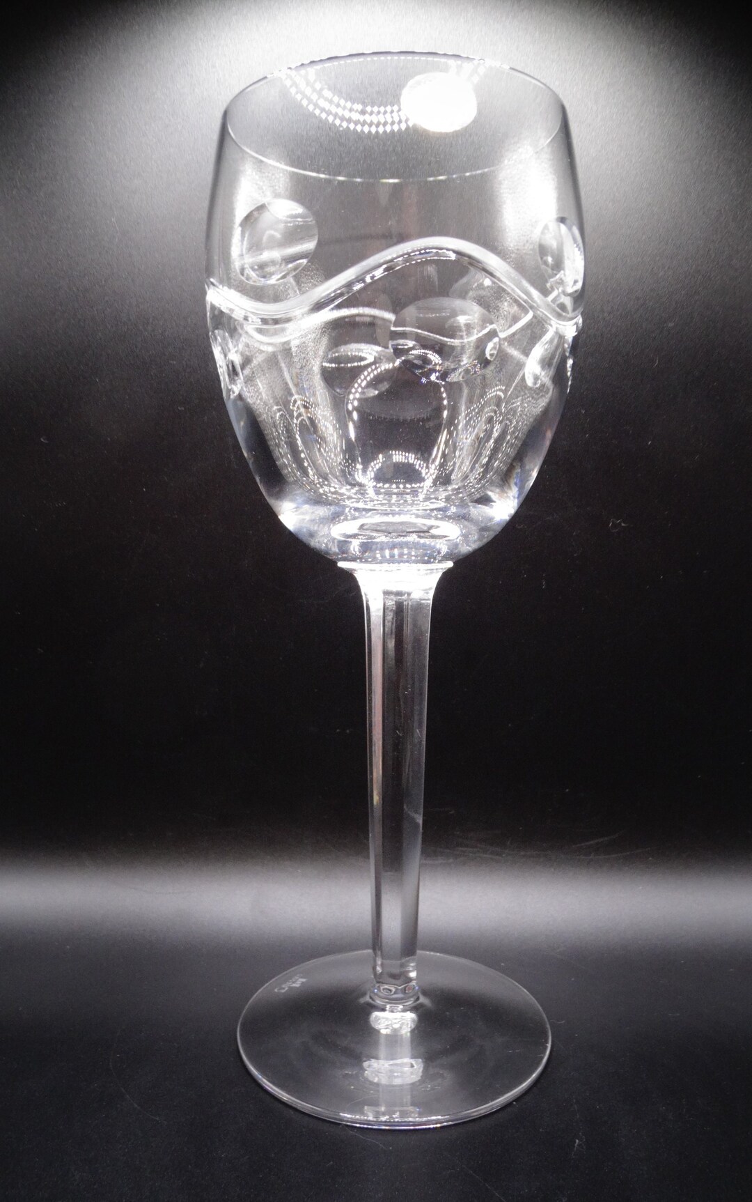 Vintage Tyrone Crystal Neptune Lead Crystal Wine Glass RARE Etsy