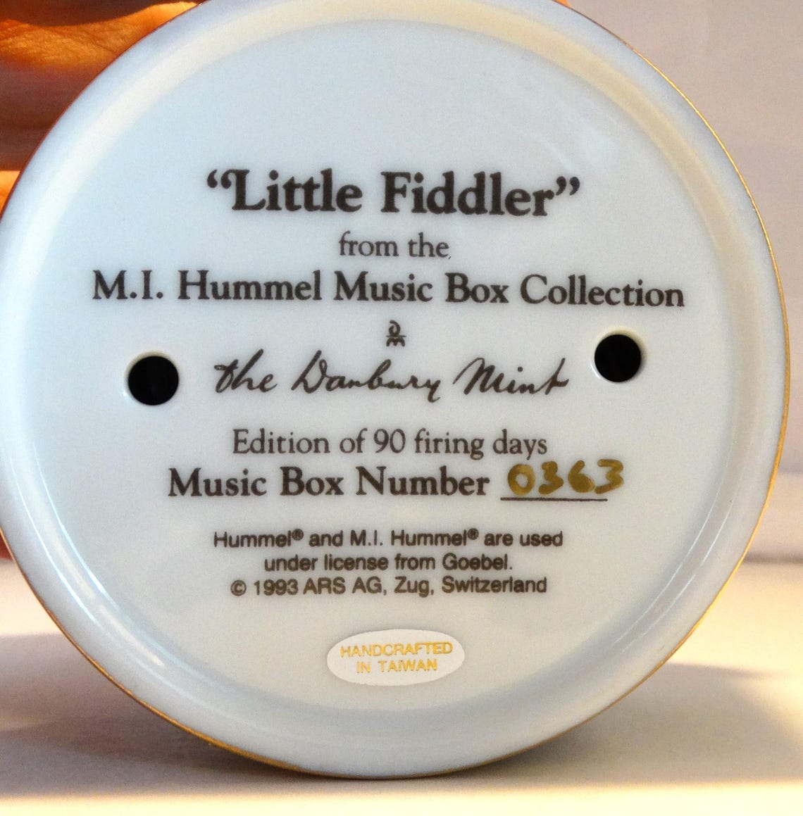 Vintage Danbury Mint M. J. Hummel Little Fiddler Porcelain Limited ...