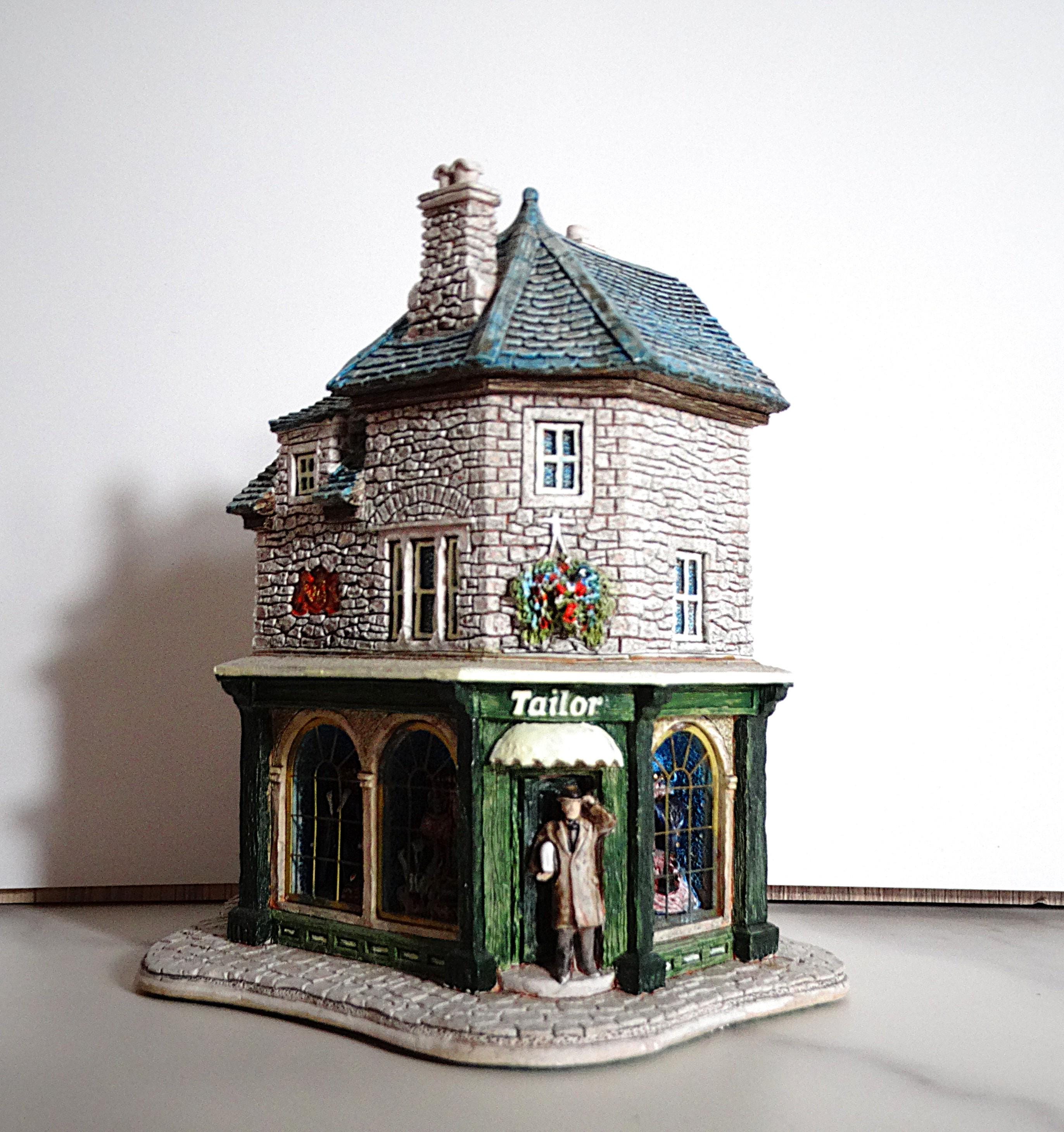 リリパットレーン　TAILOR Vintage Lilliput Lane Boxed Tailor Shop Cottage With Deeds - Etsy