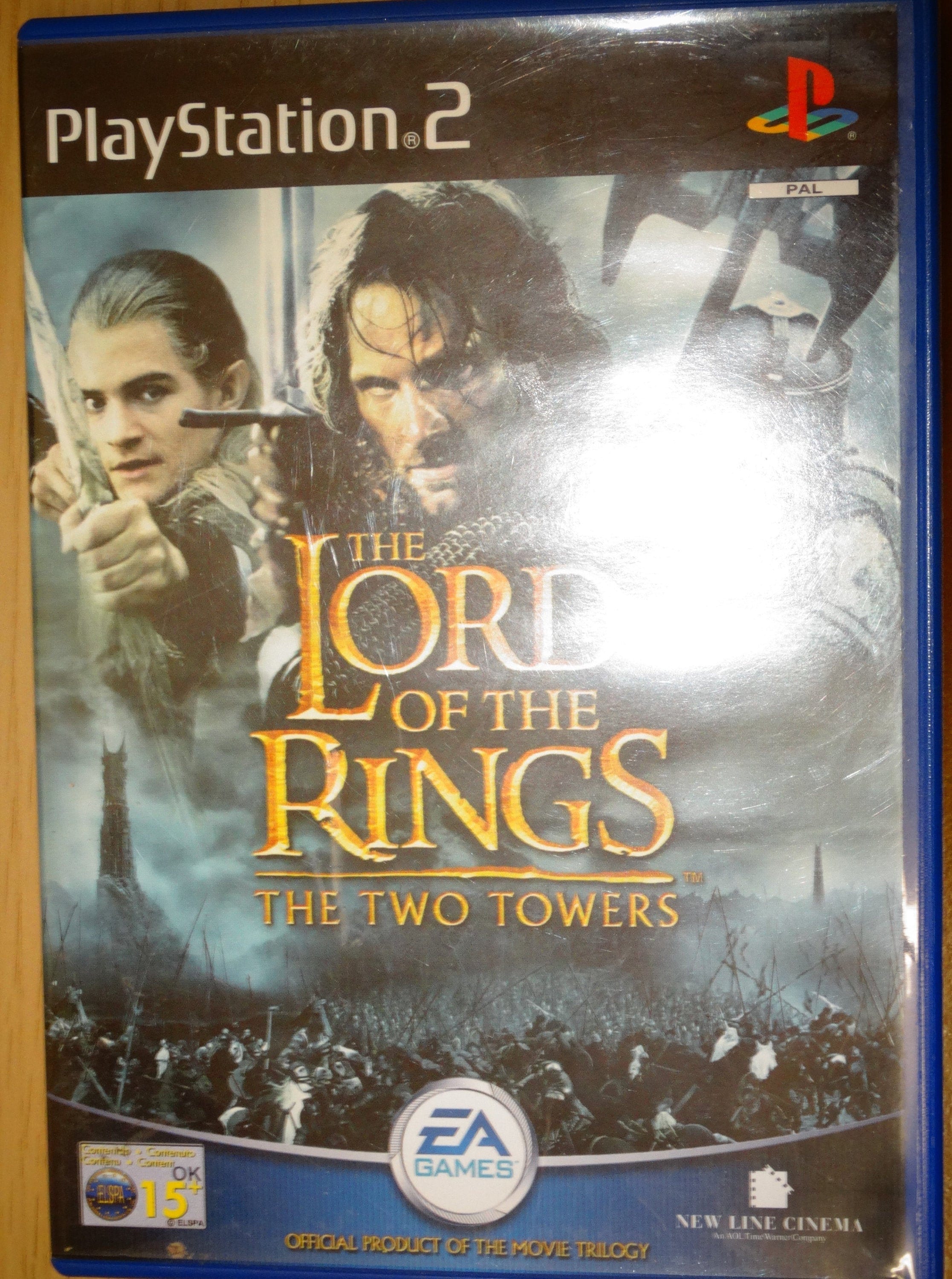 Lord Of The Rings Two Towers PS2 Playstation 2 Game No Manual Test