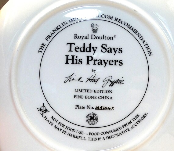 Royal Doulton Royal Doulton Teddy Bear Collection Teddy Says His 
