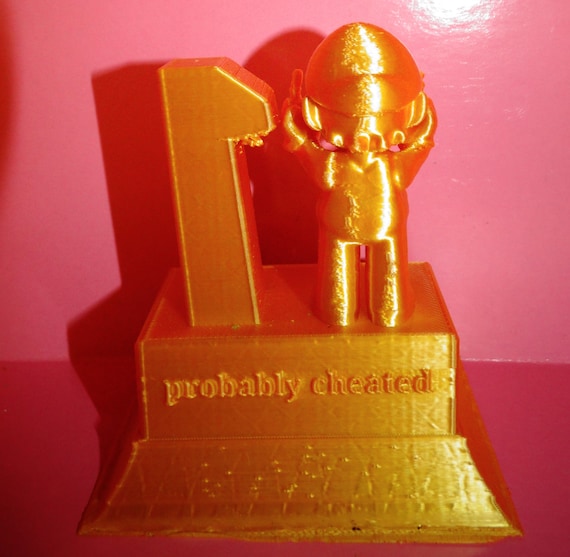 謎のトロフィー Mario Kart Trophy Number 1 Probably Cheated - Etsy 日本