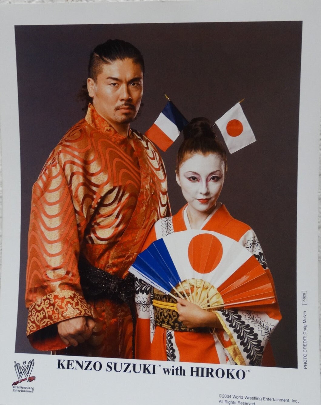 WWE 8 X 10 Inch Promo Photo of Kenzo Suzuki and Hiroko P928 WWE 8 X 10 Inch Promo Photo of Kenzo Suzuki and Hiroko P928