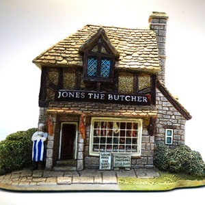 Vintage Lilliput Lane Boxed With Deeds Jones the Butcher Cottage