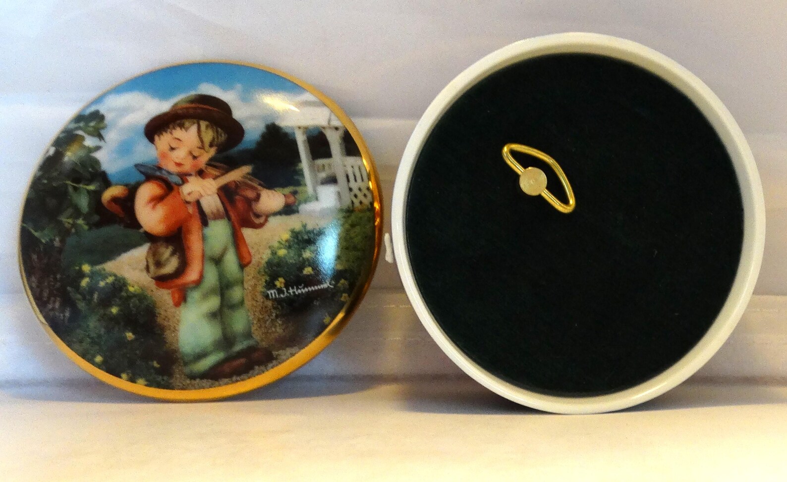 Vintage Danbury Mint M. J. Hummel Little Fiddler Porcelain Limited ...