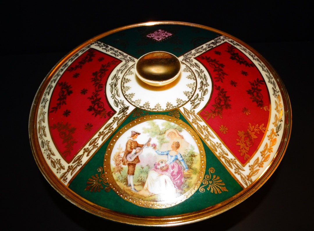 Vintage German Porcelain Bowl J.K. Decor Carlsbad Bavaria RARE Etsy