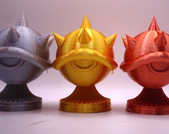 Mario Kart Shell Trophy tournament Choose Gold, Silver Bronze