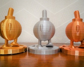 Mario Bob Omb Trophy Choose Gold, Silver Or Bronze