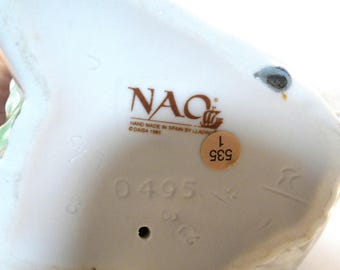 Vintage Nao 0495 My Bouquet Figurine Glazed Porcelain RARE - Etsy