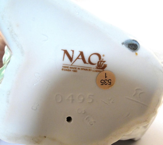 Vintage Nao 0495 My Bouquet Figurine Glazed Porcelain RARE - Etsy