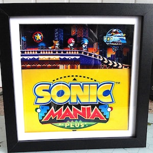 Sonic The Hedgehog 3d Shadow Box Sonic, Tails & Knuckles At Studiopolis Zone