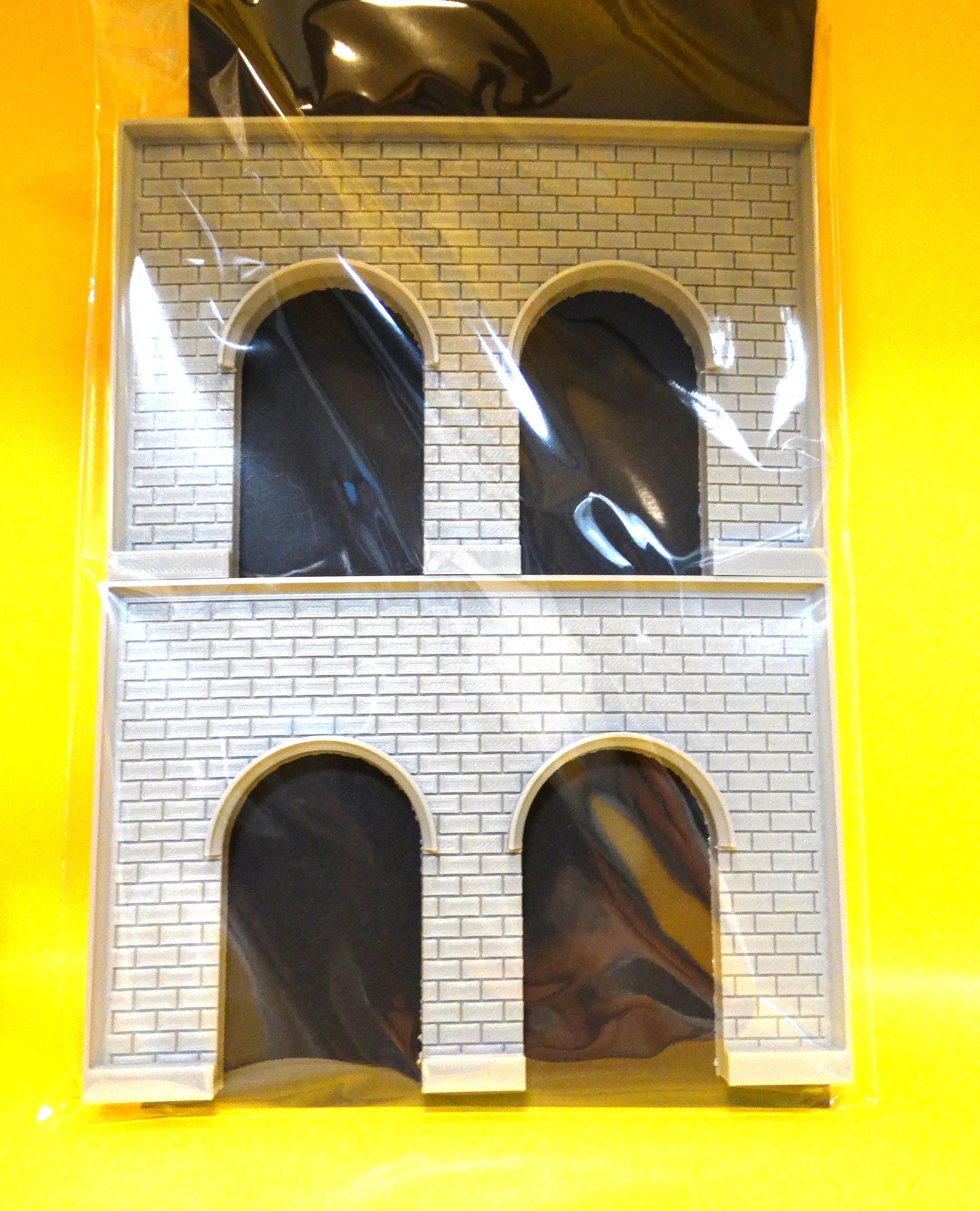 Portale Tunnel Ferroviario Doppio In Mattoni Scala N, Paesaggio Modellismo