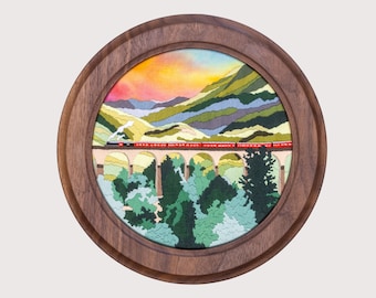 Schema di ricamo del viadotto di Glenfinnan: guida ai punti per principianti (PDF)