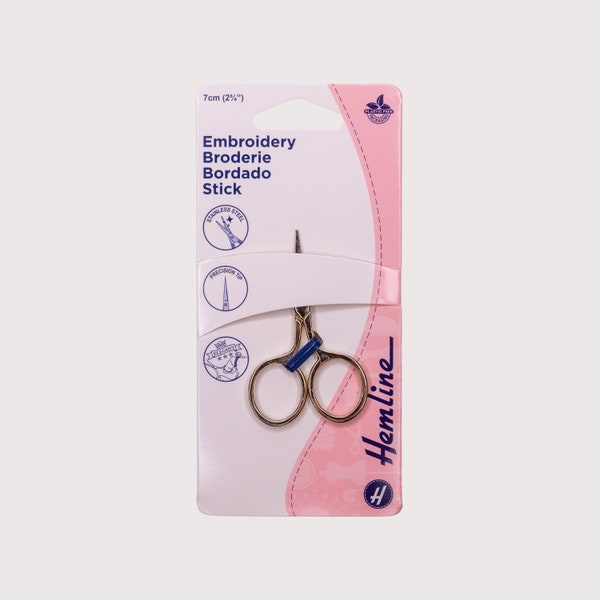 Gold Embroidery Scissors 2.5" by Hemilne | Small Hand Scissors | Embroidery Snips | Scissors for Embroidery | Mini Sewing Scissors