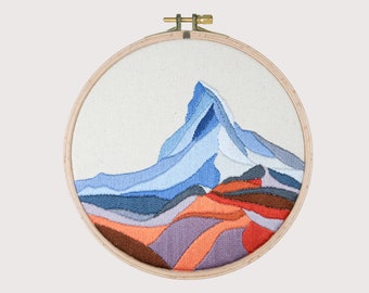 Guida PDF per principianti al modello di ricamo del Cervino