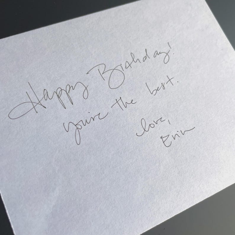 Personalized Note Sentiment Custom Handwritten Note: Personalized Letter for Any Occasion - Etsy
