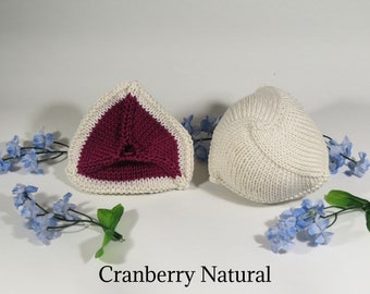 Knit Breast Prosthetic- Cranberry