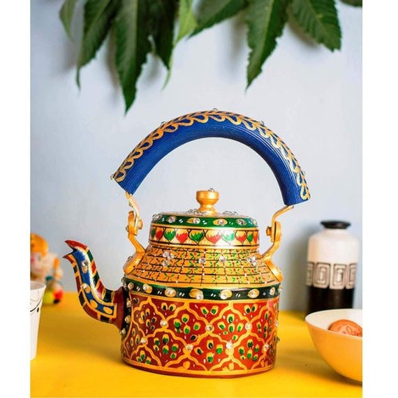 Hand Painted Tea Kettle sunshine Festive Gift Etsy Canada