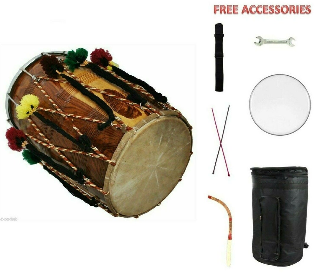 Sheesham Wood Musical Instrument Wedding Musical Punjab Bhangra Dhol