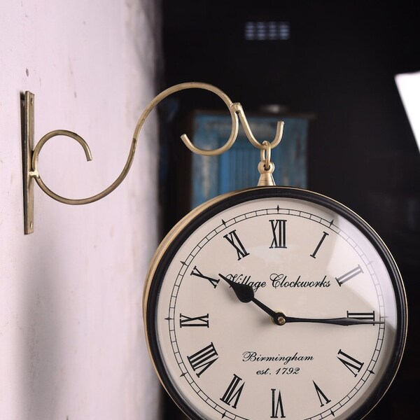 Double Sided Clock - Etsy