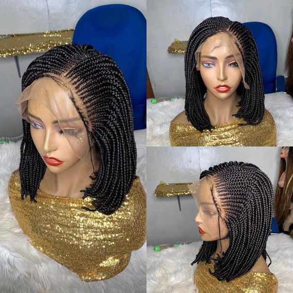 Box Braids Hairstyles - Bob Braids Braided Wigs - UniqueBraidedWigs