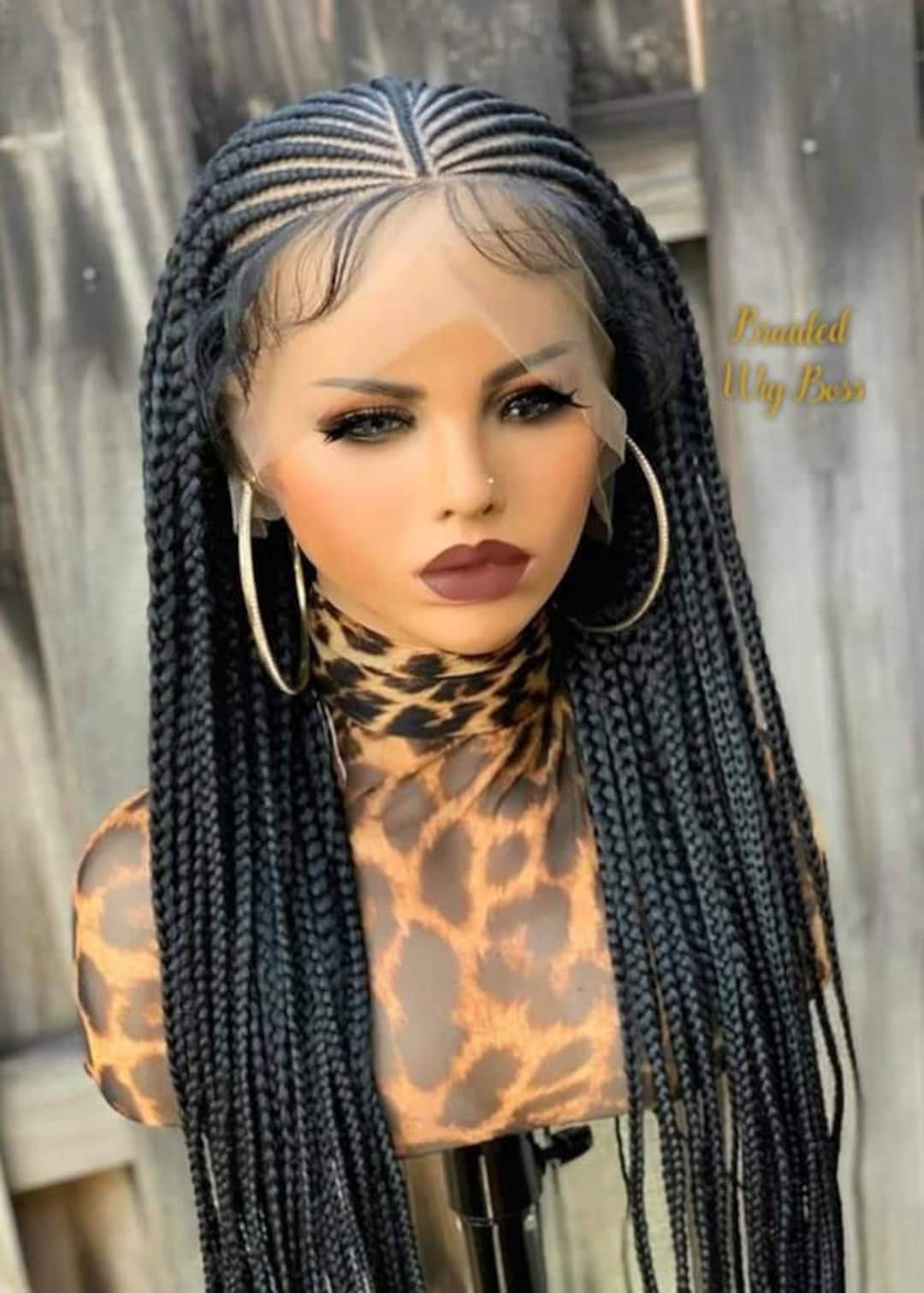 Cornrow Braided Wig, Braided Wigs, Box Braided Wigs, Cornrow Braid Wig