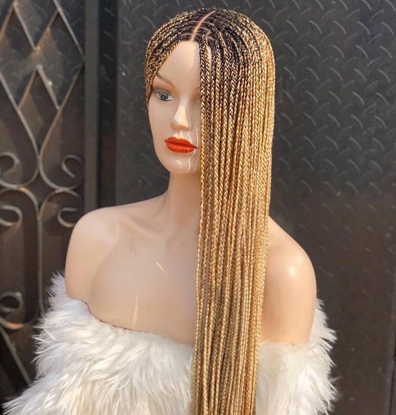 Blonde knotless box braids deals