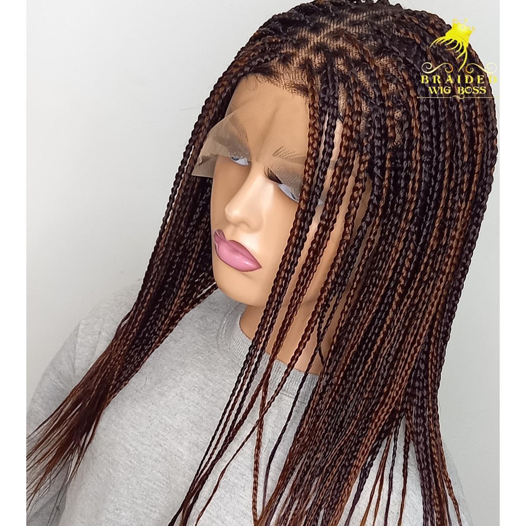 Knotless Braids Wig Full Lace  Lace Frontal 30/33 Mix Etsy 日本