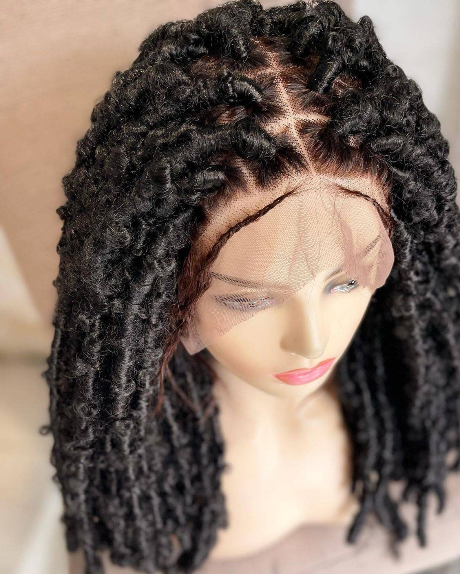 Short Butterfly Locs Wig Distress Locs Faux Locs Boho Locs Etsy