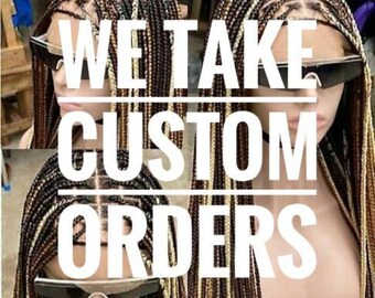 Hair style inspirations for custom orders wigs | Braided wig | braided lace front wigs | Human hair wigs | cornrow braided wig | Shipping in