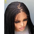 Full Lace Micro Braided Wig for Black Women Lightweight Natural Looking Box Braids Wt Baby Hair Glueless Braided Lace Wig Protective Styling product logo