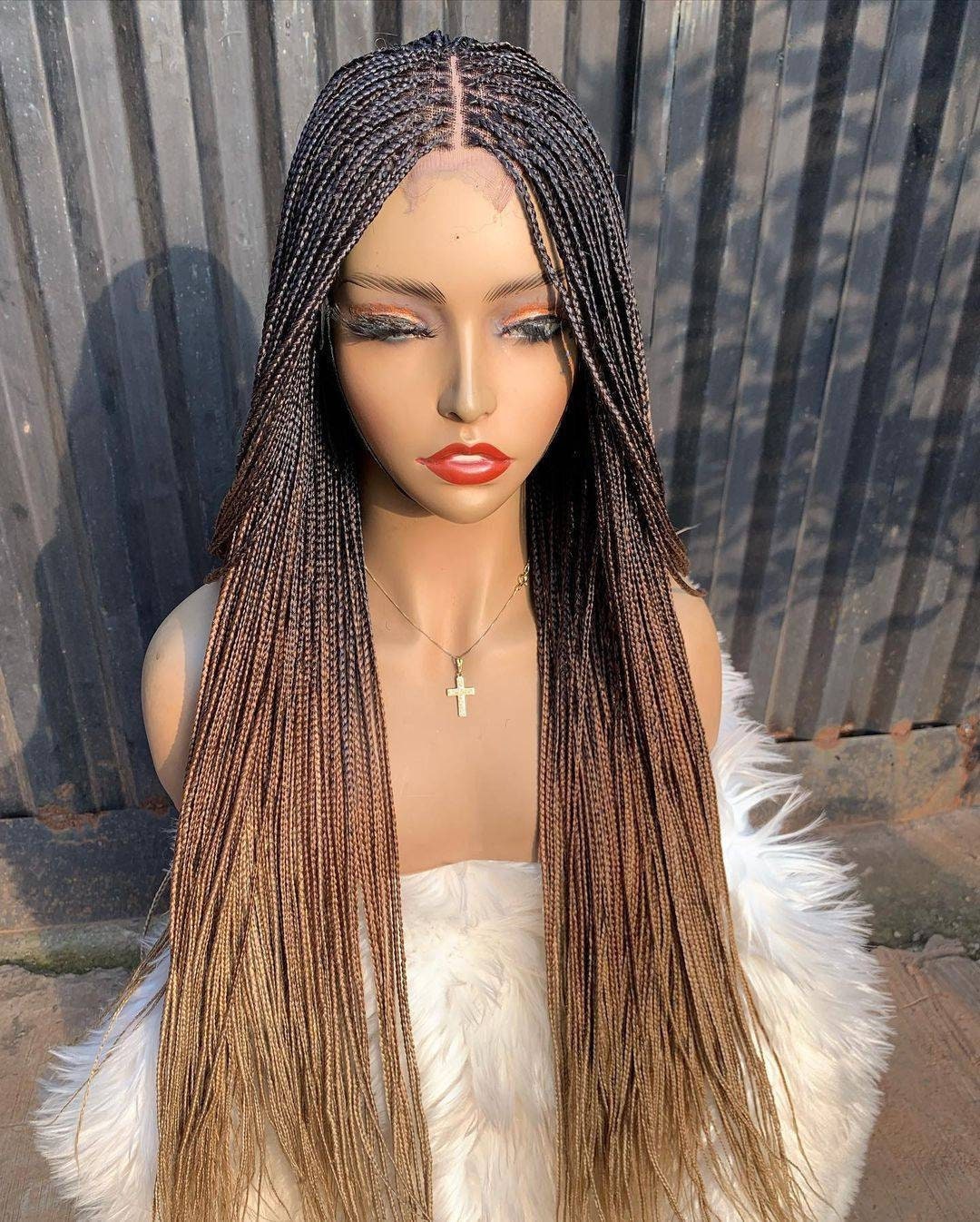 Ombre knotless box deals braids