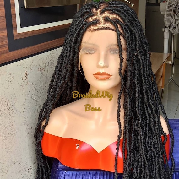 Détresse locs faux locs perruque dreadlocks perruque rasta locs