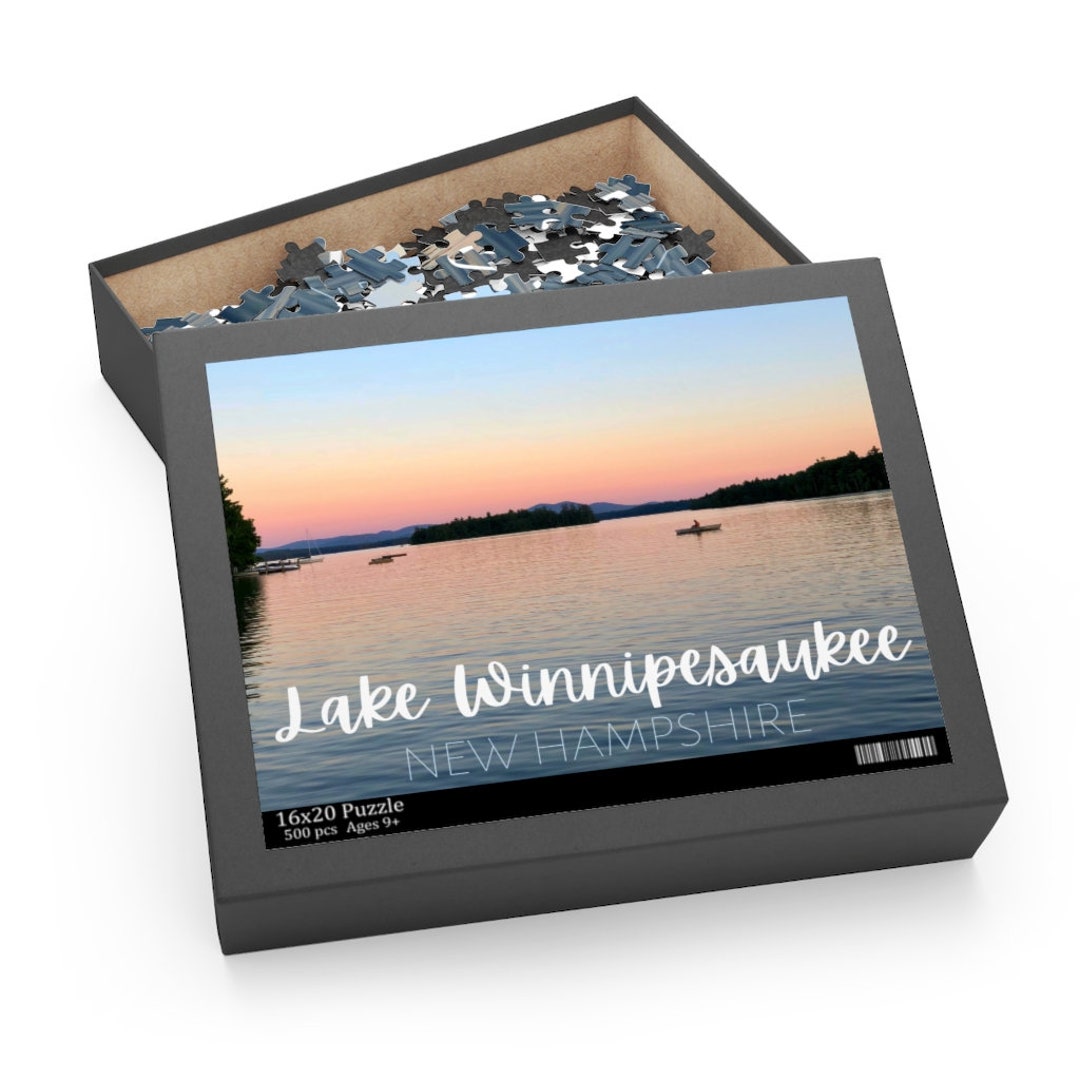 Lake Winnipesaukee, Gift for Lake House, Puzzle for the Family