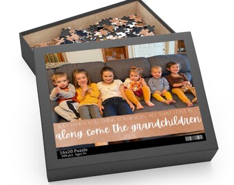 Puzzle for grandma, Grandparent gift from grandchild, personalized gift for mamaw, custom photo puzzle, present for mimi, nana and papa gift