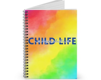 Child life specialist gifts, child life student, CLS gift, CCLS, rainbow notebook, notepad for school, gift for college student, intern gift