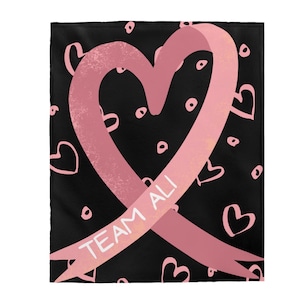 cancer throws, breastcancer awareness, personalized blanket for cancer patient, cancer blanket for woman, gift for cancer fight, pink ribbon