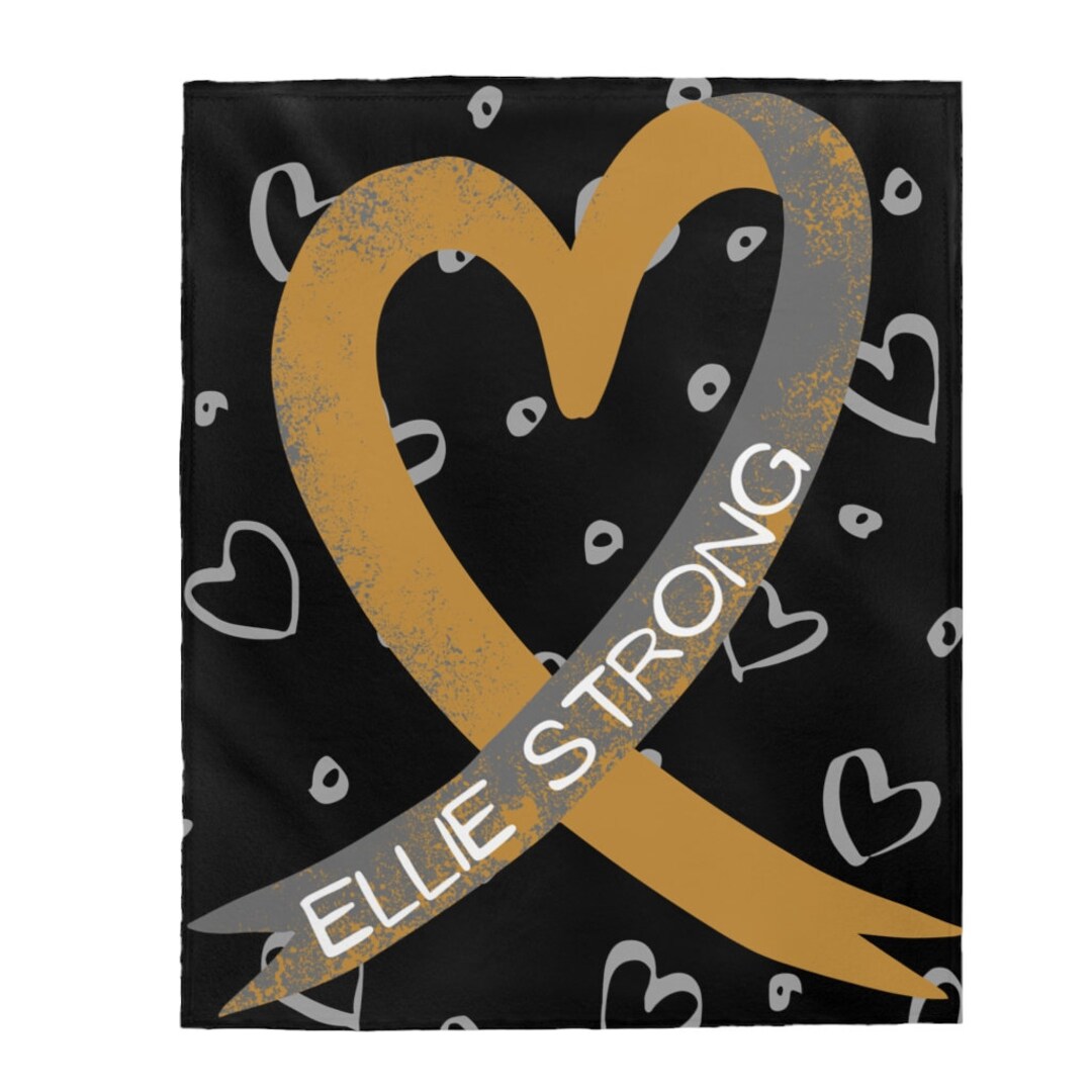 Cancer Blanket, Brain Cancer, Gift for Child With Cancer, Gift for