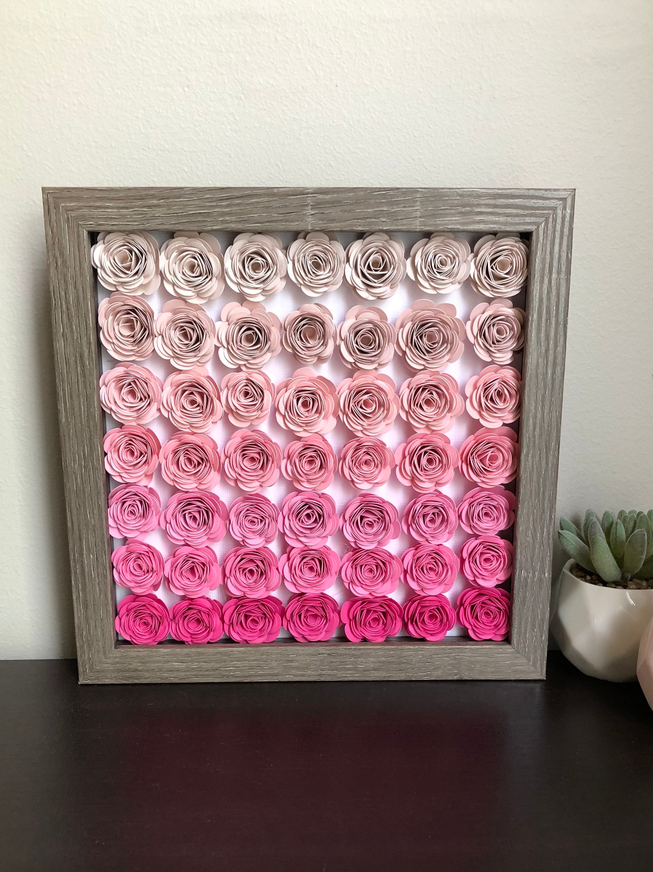 Paper Flowers Shadow Box Stillborn Baby Memorial Stillborn Etsy