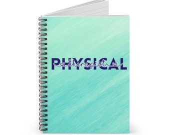 Gift for physical therapist, physical therapy notes, PT school, physical therapy student gifts, notebook for school, journals and notebooks,