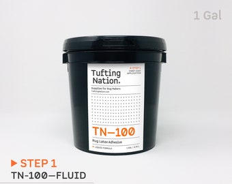 TN-100 Latex Adhesive for Rug Tufting, 1 GAL (3,79L), Rug Making Latex Glue, Latex Adhesive for Rug Making, Rug Finishing Adhesive Canada