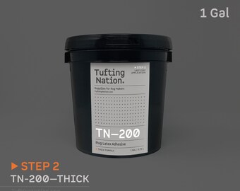 TN-200 Rug Glue for Tufting, 1 GAL (3,79L), Rug Making Thick Glue, Latex Adhesive for Rug Making, Rug Adhesive Canada, rug non-slip underlay