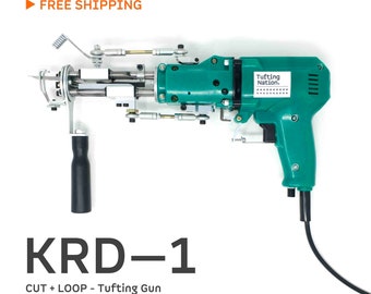 KDR-1 Tufting Gun, Cut + Loop Tufting Gun for Rug Tufting, Green Tufting Gun Set, Rug Tufting Gun Canada, Rug Gun, Tufting Machine, Tuft Gun