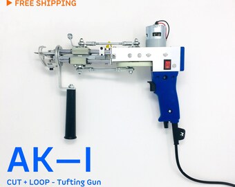 Tufting Machine, Cut + Loop Tufting Gun for Rug Tufting, AK-1 Tufting Gun Set Kraft Paper Box, AK-I Tufting Gun Canada, Rug Tufting Supplies