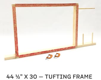 Tufting Frame, Table Top Tufting Frame Set, 44.5 x 30 LARGE Rug Tufting Frame Canada, 2 Yarn Holders, 2 Clamps, Large Rug Hooking Frame